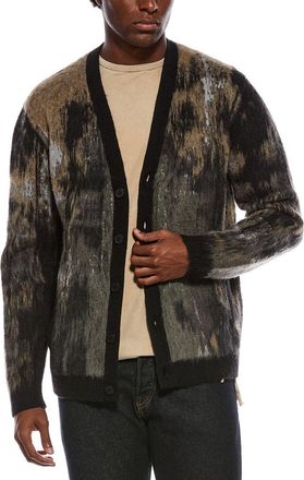 John Varvatos Dio Jacquard Wool & Alpaca-Blend Cardigan