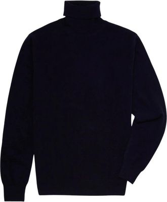 Brooks Brothers Cashmere Turtleneck - Heren - Coltruien - Blauw - L - Kasjmier - Truien & Vesten