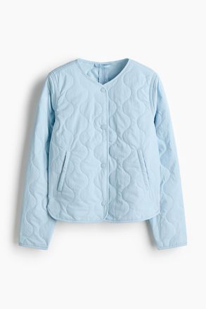 H&M Gesteppte Nylonjacke - Hellblau