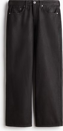 H&M Straight Relaxed Jeans - Brown