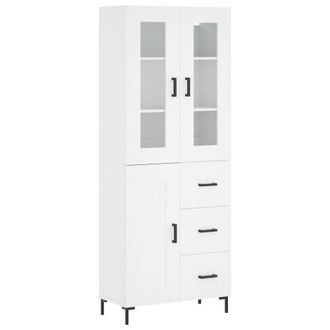 Berkfield Home Highboard White 69.5x34x180 cm Engineered Wood