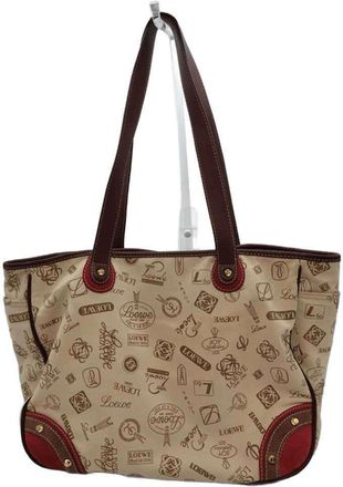 Loewe Beige Canvas Tote Bag (Pre-Owned)
