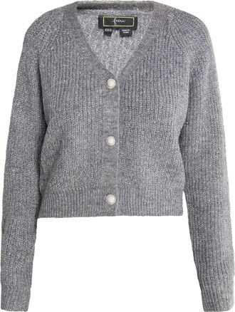 Faina Vest Dames Grijs gem&ecirc;leerd zilver