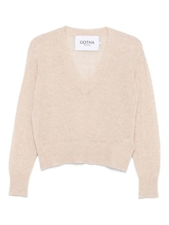 Gotha V-neck sweater - women - Fabric - M - Neutrals
