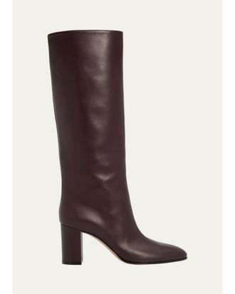 Gianvito Rossi 70mm Nappa Leather Knee-High Boots