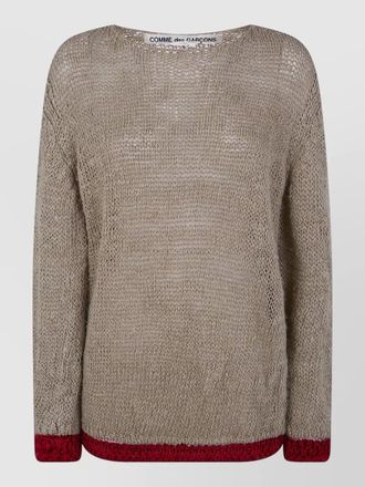Comme Des Gar&ccedil;ons round neck knit long sleeve top