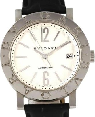 Bulgari Pre-owned Watches, female, Gray, Size: ONE SIZE Pre-owned Vintage Wristwatch