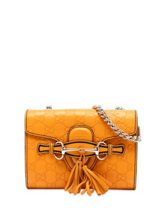 Gucci 2016-2025 Mini Guccissima Emily crossbody bag - women - Calf Leather - One Size - Orange