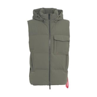 Afterlabel Vests, male, Green, Size: XL Quilted Gilet Green Aw25