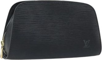 Louis Vuitton Pre-owned Epi Leather Pouch - Dames - Vintage Clutch - Zwart - ONE Size - Leer - Vintage