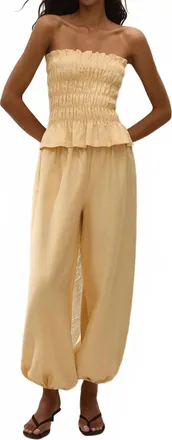 Faithfull The Brand Kortez Balloon Pants In Daffodil