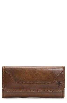 Frye Melissa Leather Wallet in Dark Brown at Nordstrom
