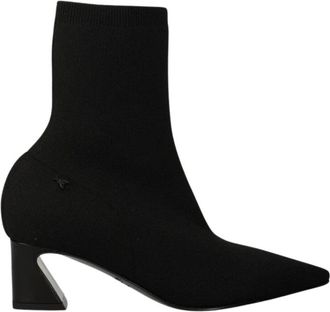Patrizia Pepe Enkellaarsjes - Dames - Laarzen met Hak - Zwart - 36 EU - Schoenen