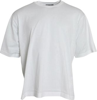 Dolce & Gabbana T-Shirts - Heren - T-shirts - Wit - 4XL - Katoen - Tops