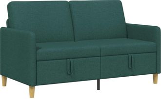 vidaXL Sof&aacute; Con Almacenamiento Verde Oscuro 152 X 78 X 87 Cm Poli&eacute;ster Vidaxl