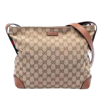 Gucci Pre-owned Cross Body Bags, female, Beige, Size: ONE SIZE Pre-owned Vintage Crossbody Bag