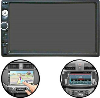 Trade Shop Trade Shop - Radio De Autom&oacute;vil 7 pulgada 2 Din Touck Scheet Stereo Bluetooth Aux Usb Fm Tf Ec-7020