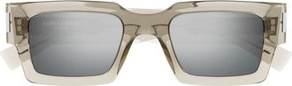 Saint Laurent Sunglasses Sl 572 003 Beige/Silver Unisex