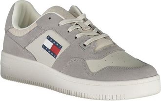 Tommy Hilfiger Color-Block Leather Sneaker - Gray