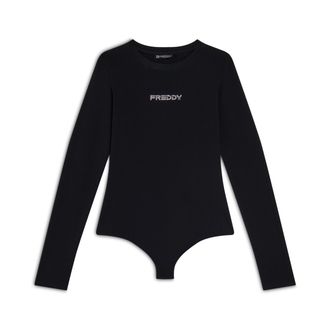 Freddy Body scollo quadrato in jersey decorato da strass
