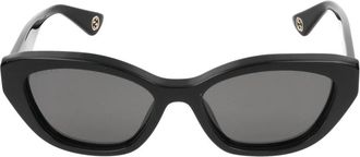Gucci Stijlvolle Zonnebril Gg 1638S - Dames - Zonnebrillen - Zwart - 54 MM - Accessoires