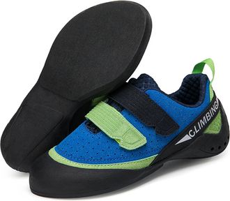 Generic Mens Stylish Anti-Slip Durable Climbing Training Shoes - Women Rock Climbing and Boulder Shoes for Indoor Outdoor (Blue Green,5.5)