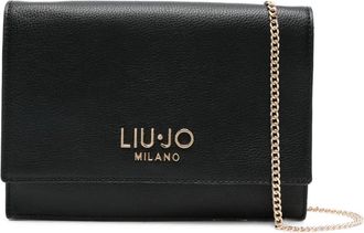 Liu Jo Borsa a tracolla mini con placca logo - Nero