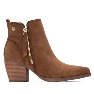 Xti Womens Italian Western Suede Booties Refresh Collection By XTI