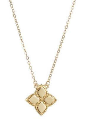 Adornia Pointed Clover Pendant Necklace in Gold at Nordstrom Rack