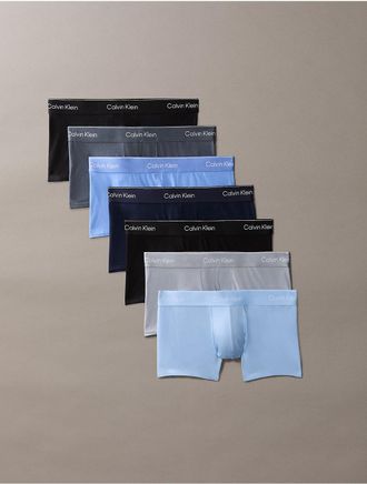 Calvin Klein Mens Icon Cotton Stretch 7-Pack Trunk - Multi - XL