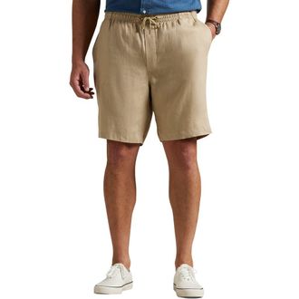 Polo Ralph Lauren Big & Tall Prepster Linen Shorts in Coastal Beige at Nordstrom, Size 4Xlt