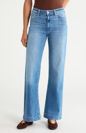 Paige Leenah High Waist Wide Leg Jeans in Vino Vibes at Nordstrom, Size 29