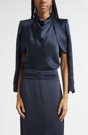Ramy Brook Gia Bolero Jacket in Navy at Nordstrom, Size 12
