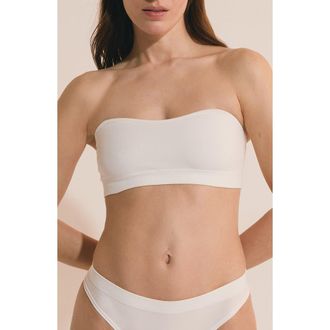 Etam Amande Convertible Bandeau Bra in Ecru at Nordstrom, Size X-Large