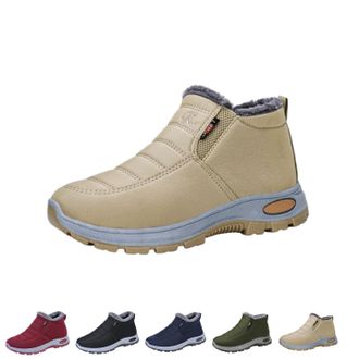 Generic Snow Boots Women,Womens Winter Ankle Boots,Men and Womens Winter Snow Boots,Fashionable Fleece Lined Snow Boots,Water Comfortable Casual Warm Slip On 