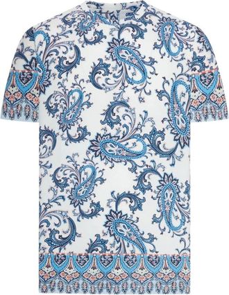 Etro T-shirt met Paisleyprint - Heren - T-shirts - Veelkleurig - M - Katoen - Tops