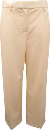 Max Mara Broeken, Dames, Beige, M, Weekend Verdun WO Broek