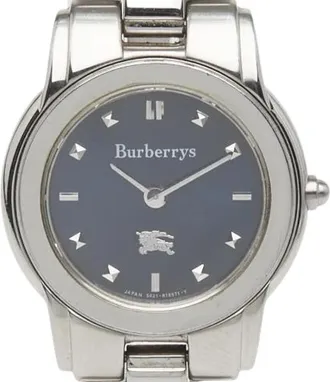 Burberry Pre-owned Watches, female, Blue, Size: ONE SIZE Pre-owned Stainless Steel Watch