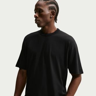 Nike Mens 24.7 ImpossiblySoft Light Dri-FIT Short-Sleeve T-Shirt in Black | IQ8273-010