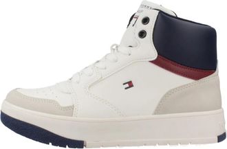 Tommy Hilfiger Mid Cut Lace-Up Sneaker - Heren - Sneakers - Wit - 37 EU - Schoenen