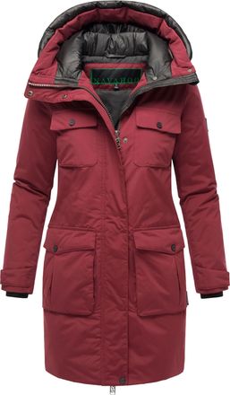 Navahoo Eissturm dames wintermantel met capuchon en fleecevoering