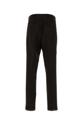 Prada Mens Dark Brown Wool Pant Ebano Pantaloni
