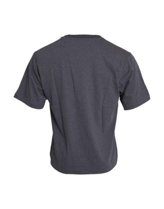 Dolce & Gabbana Mens Gray Cotton Round Neck Short Sleeve T-Shirt