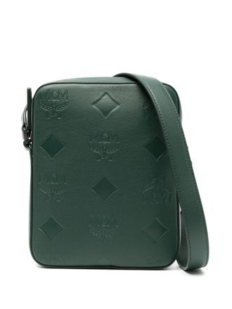 MCM Klassik leather crossbody bag - Verde