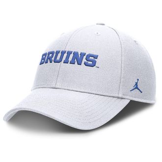 Nike Jordan Mens UCLA On-Field Rise Gameday Jordan Brand Dri-FIT College Trucker Adjustable Hat in White | JC9410AUCL-ZU5