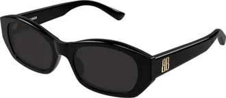 Balenciaga Grey Cat Eye Ladies Sunglasses BB0476S 001 54