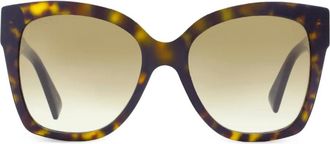 Gucci Occhiali da sole squadrati - Marrone