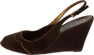 Prada Sandali con zeppa - Marrone