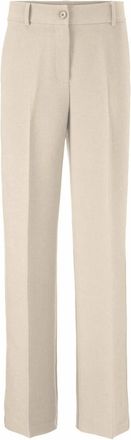 Modstr&ouml;m Wijde Broek - Dames - Wijde Broeken - Beige - XL - Broeken