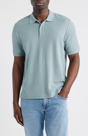 Nordstrom Pima Cotton Piqu&eacute; Polo in Grey Mineral at Nordstrom, Size Xx-Large